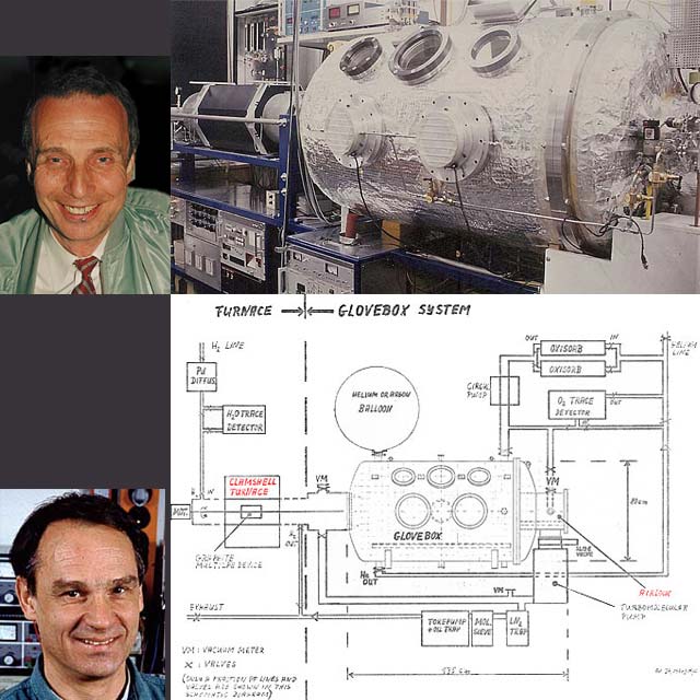 Prof. Alex Chernov, Prof. Gerd Binnig, Glovebox- Clamshell-Furnace System, Diagram Glovebox system